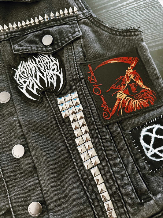 Asian Girl Power Metal Patch