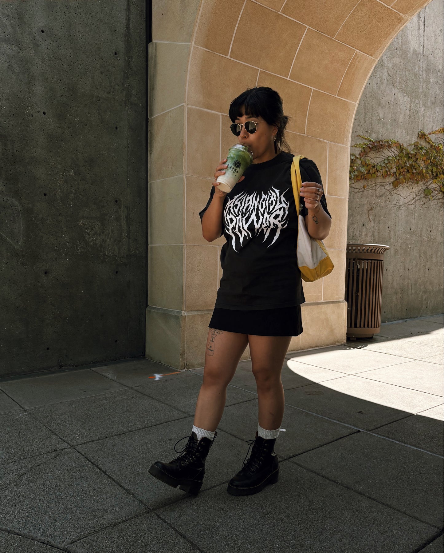 Asian Girl Power Metal T-shirt