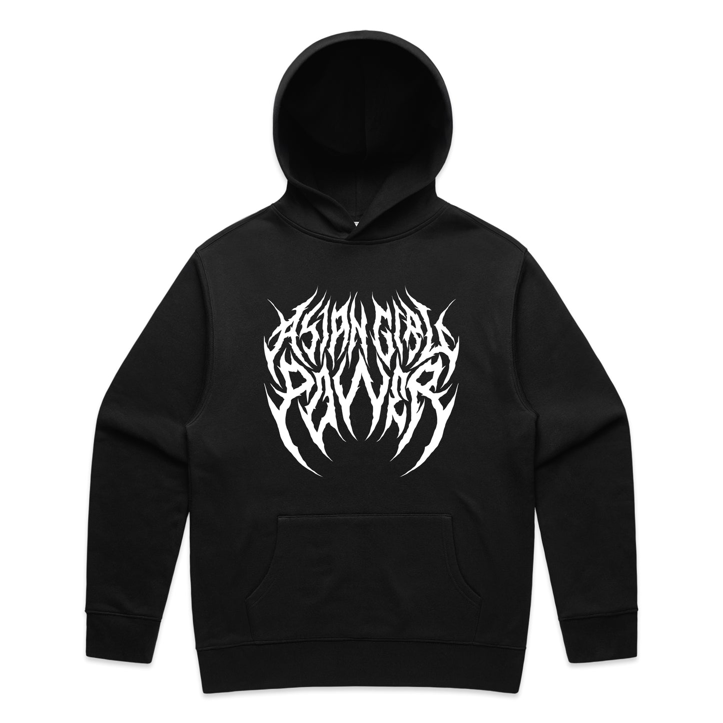Asian Girl Power Metal Hoodie
