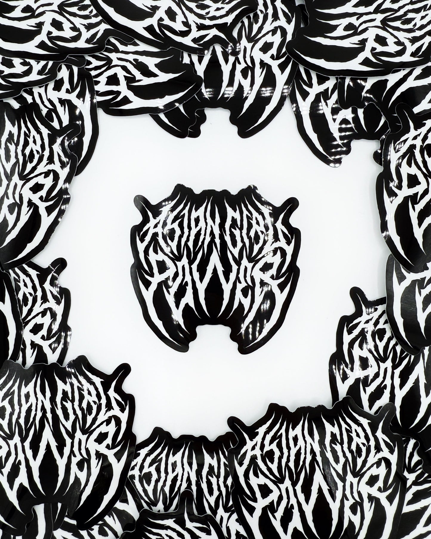 Asian Girl Power Metal Sticker Bundle