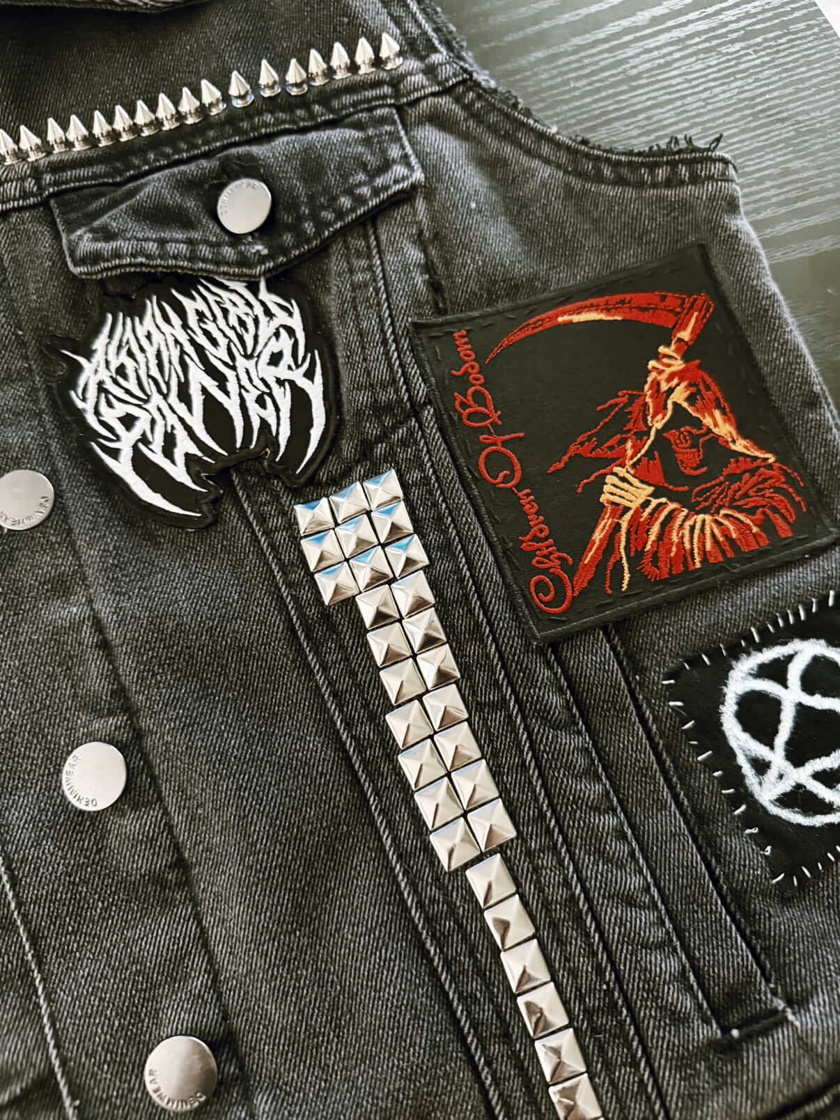 Asian Girl Power Metal Patch