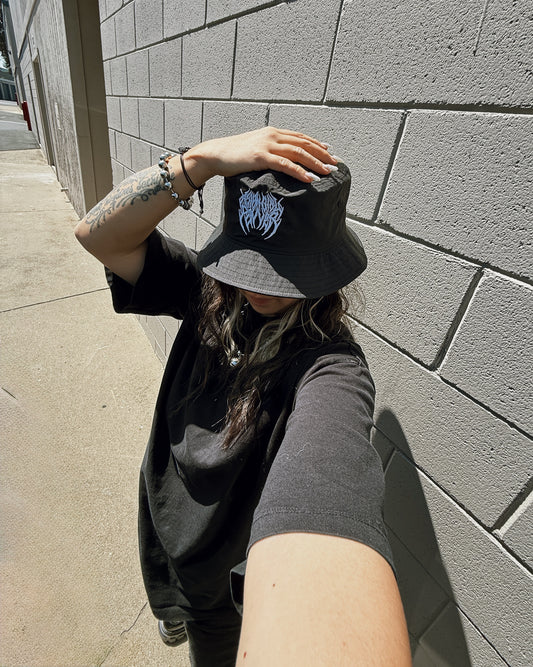 Asian Girl Power Metal Bucket Hat