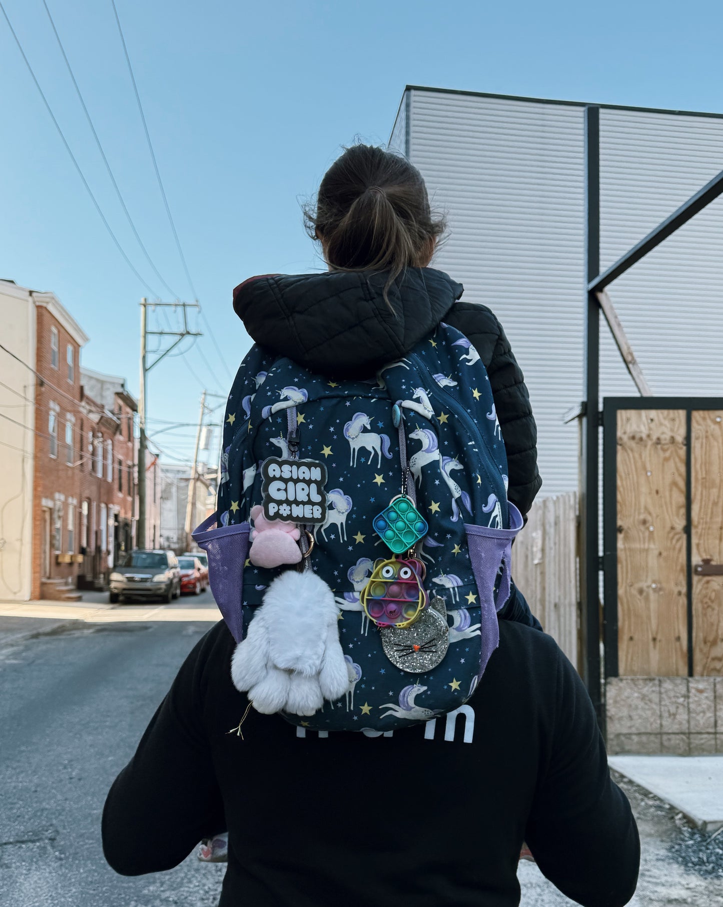 Asian Girl Power Bubble Keychains