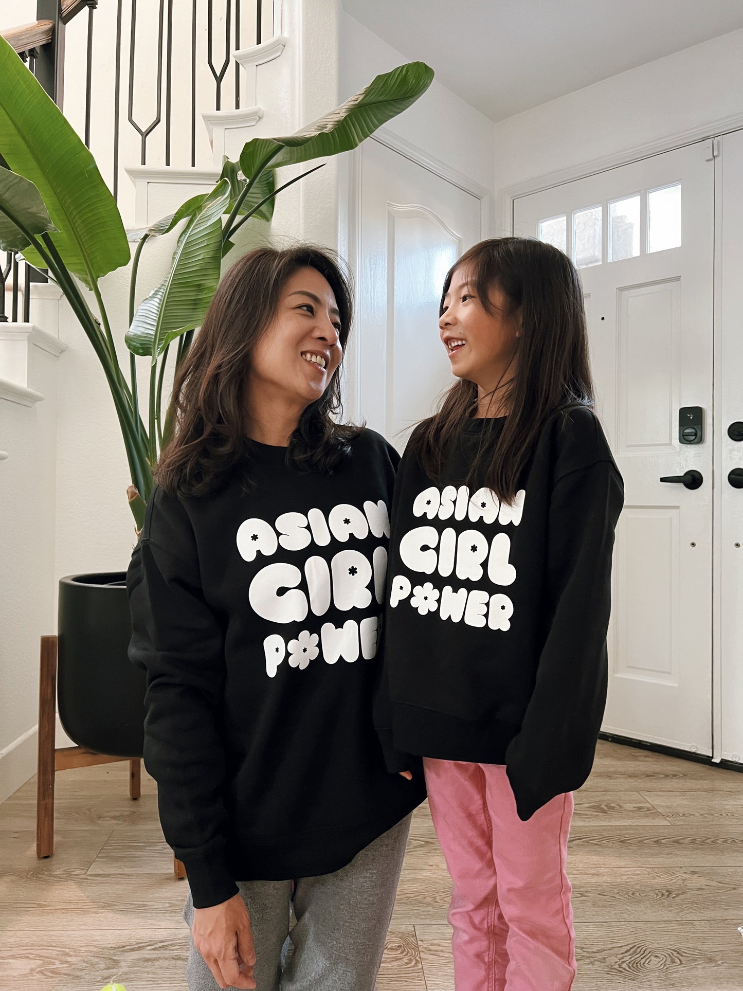 Asian Girl Power Bubble Sweatshirt