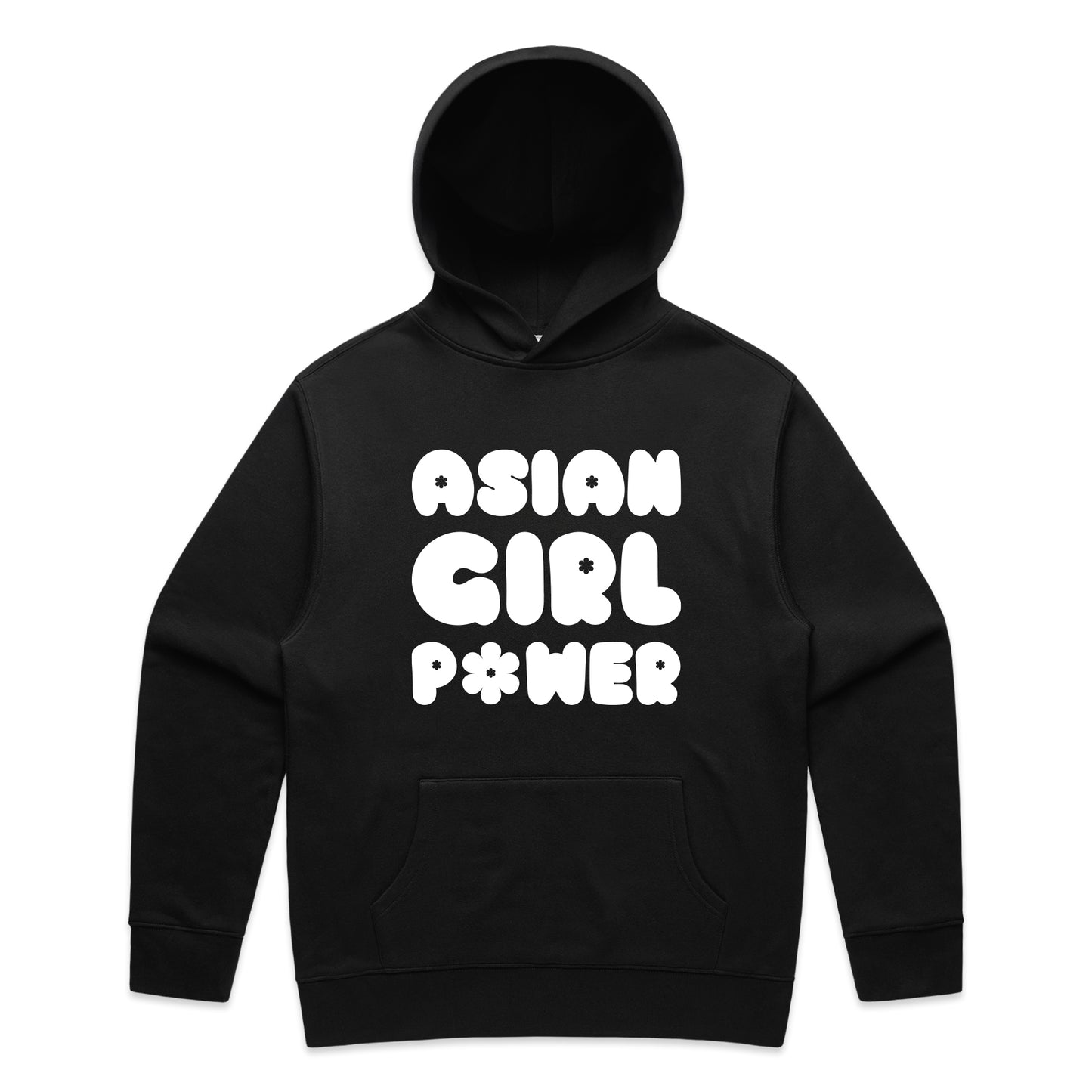Asian Girl Power Bubble Hoodie