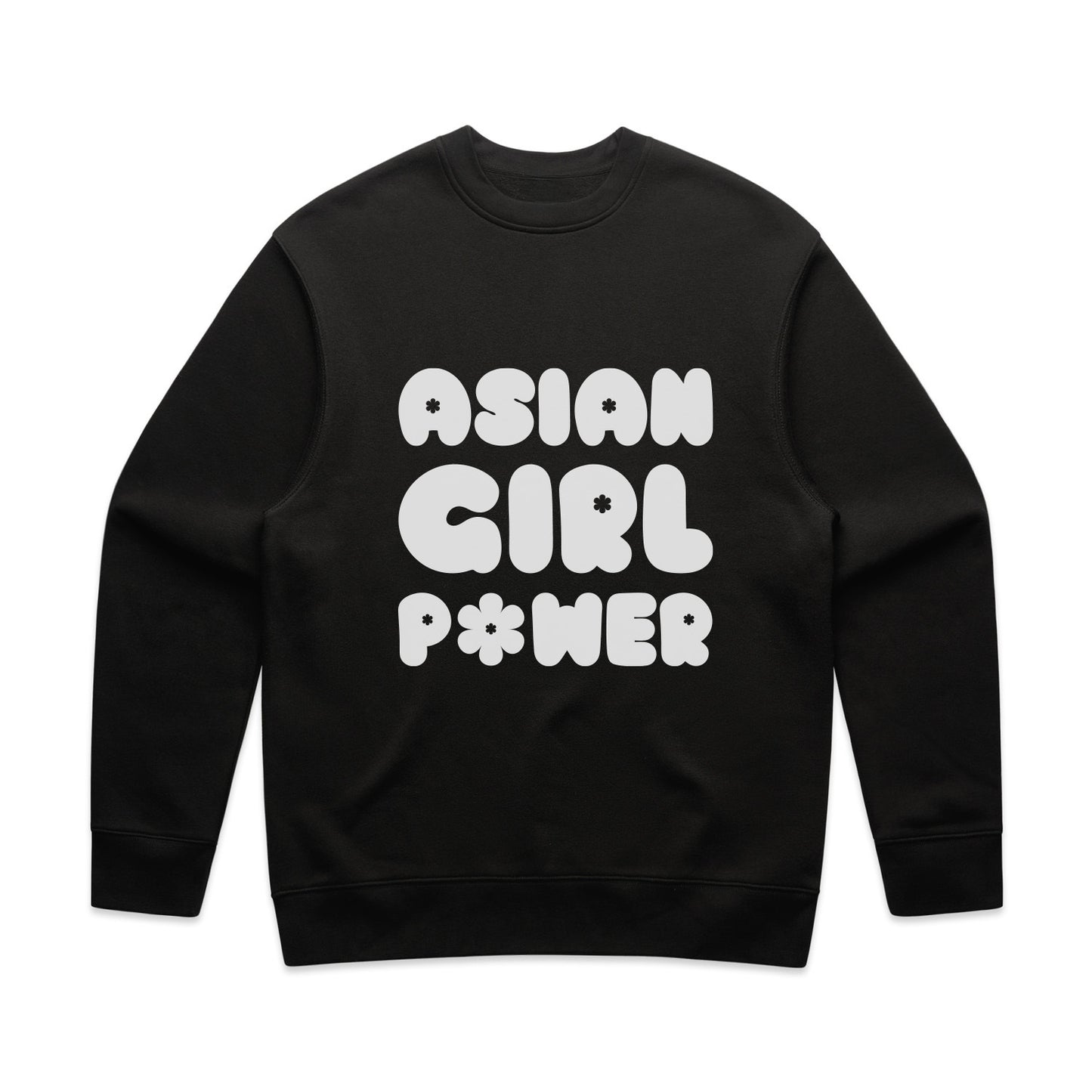 Asian Girl Power Bubble Sweatshirt