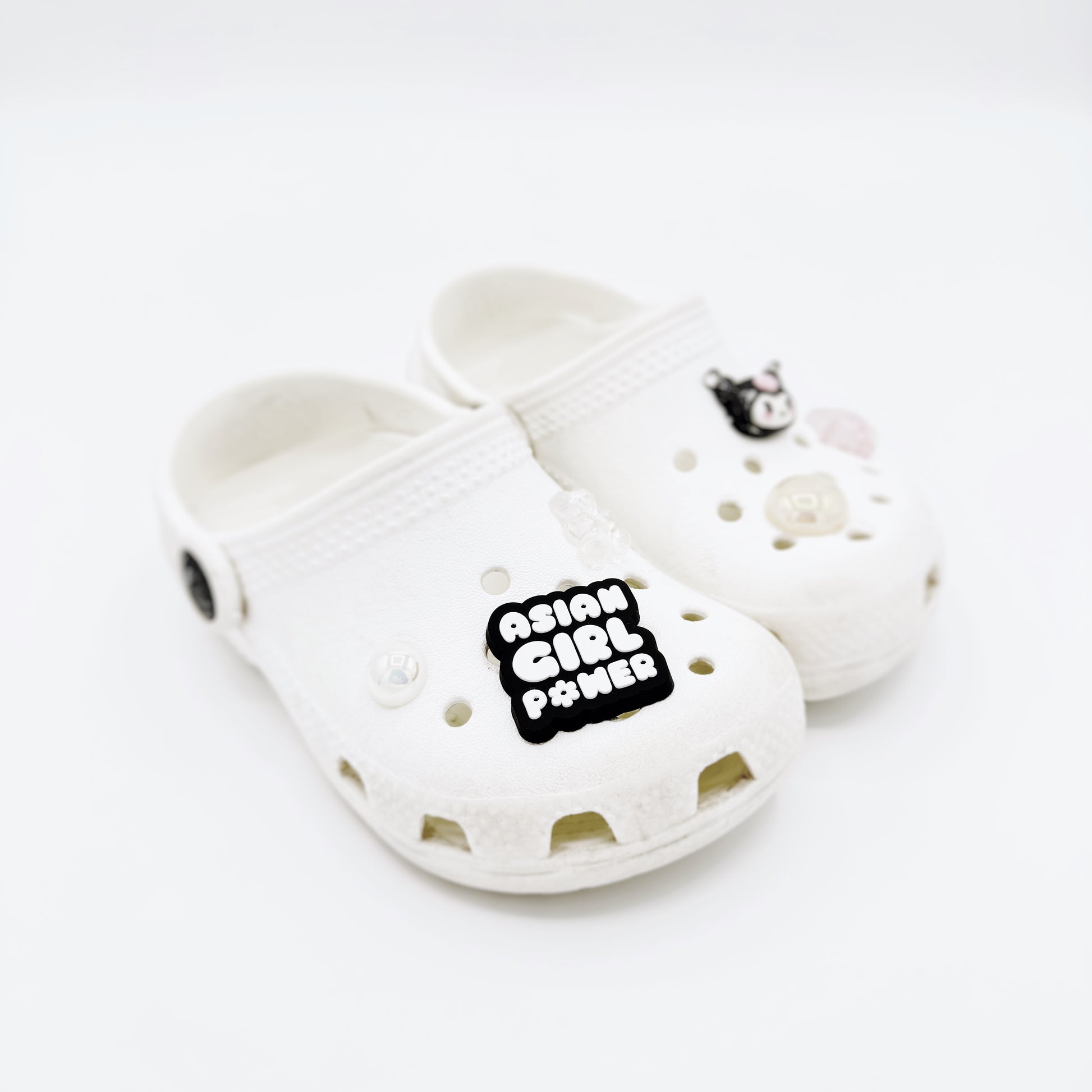 Asian Girl Power Bubble Shoe Charm – Dokb Studio