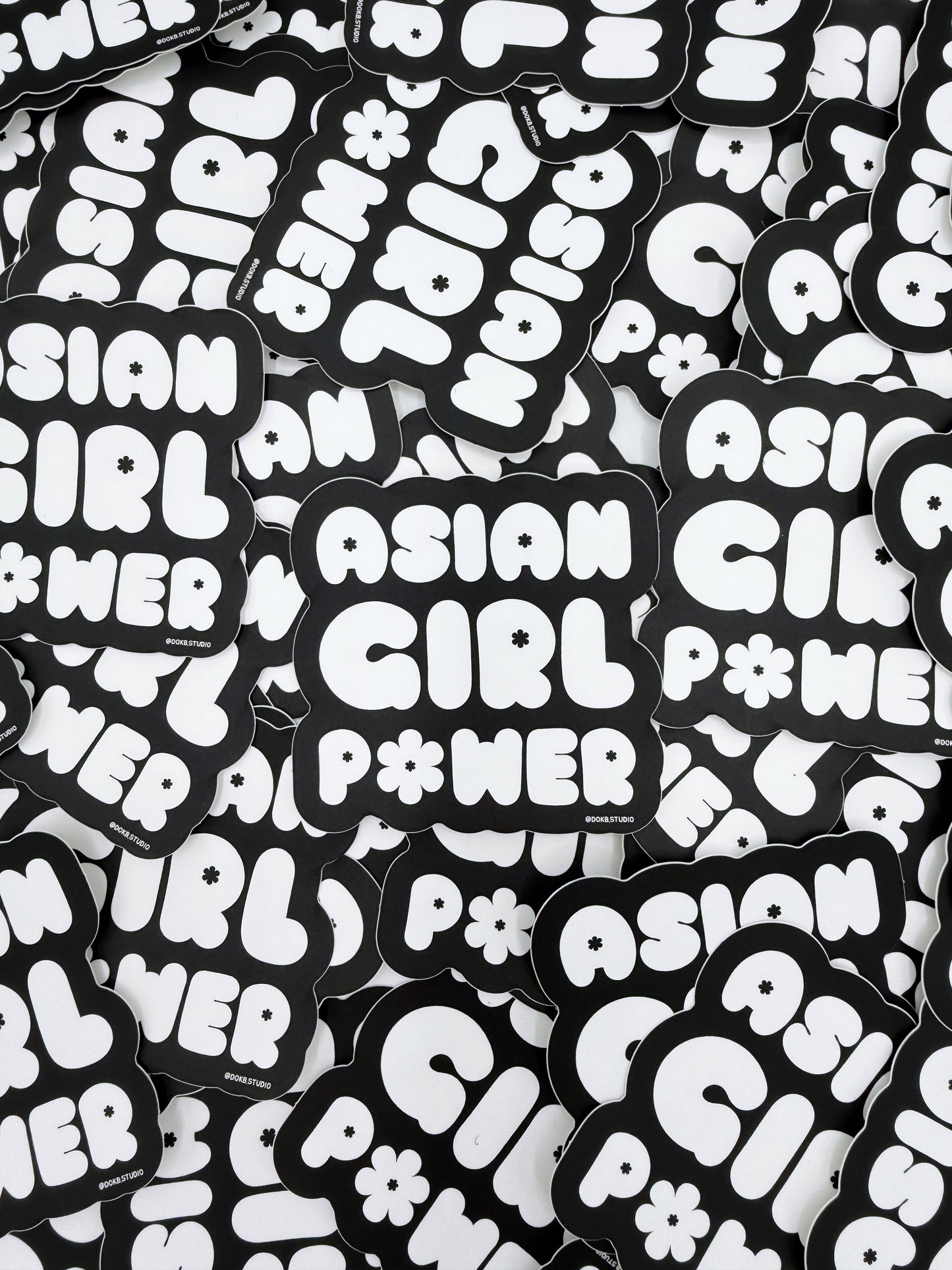 Asian Girl Power Sticker