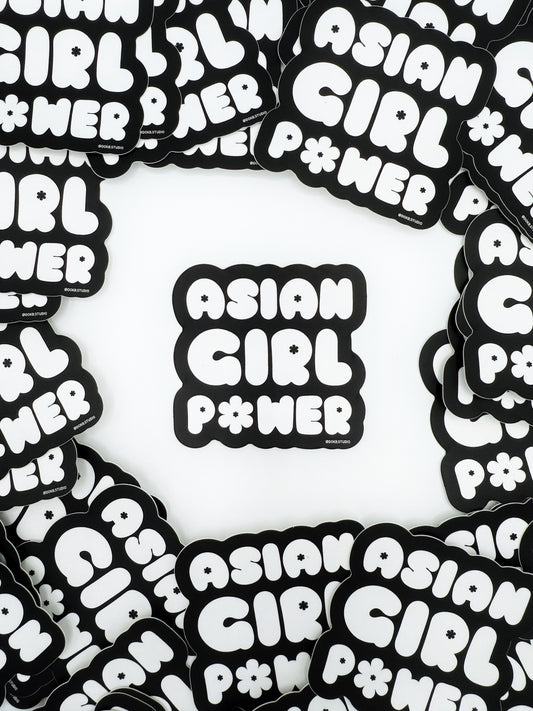 Asian Girl Power Sticker