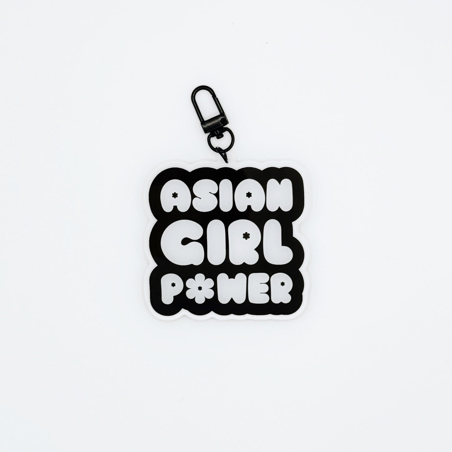 Asian Girl Power Keychain